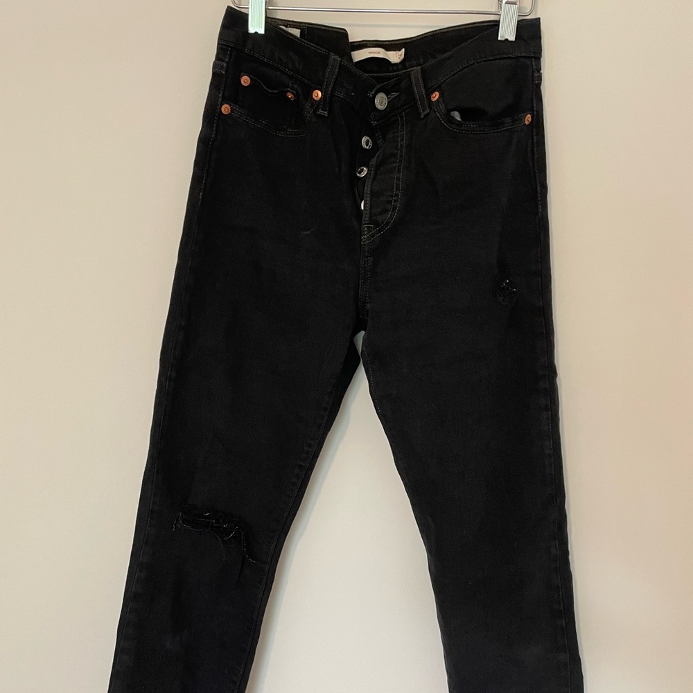 Black Denim (levi wedgies)